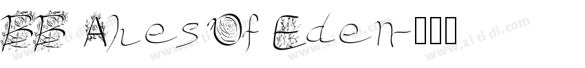 BB Ahes Of Eden字体转换